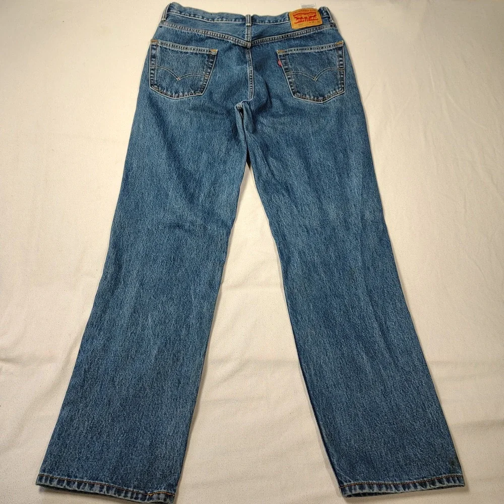 Levis 550 Jeans Mens Size 36x36 Medium Wash Relaxed Baggy Fit Denim Cotton 90s